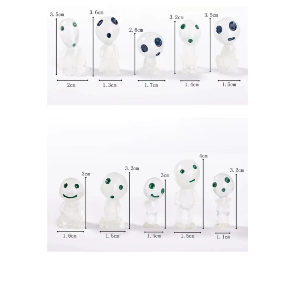 10Pc Miniature Landscape Decoration Glow in the Dark Princess Shaped Home Decoration Garden Decoration Ornament Glow in the Dark