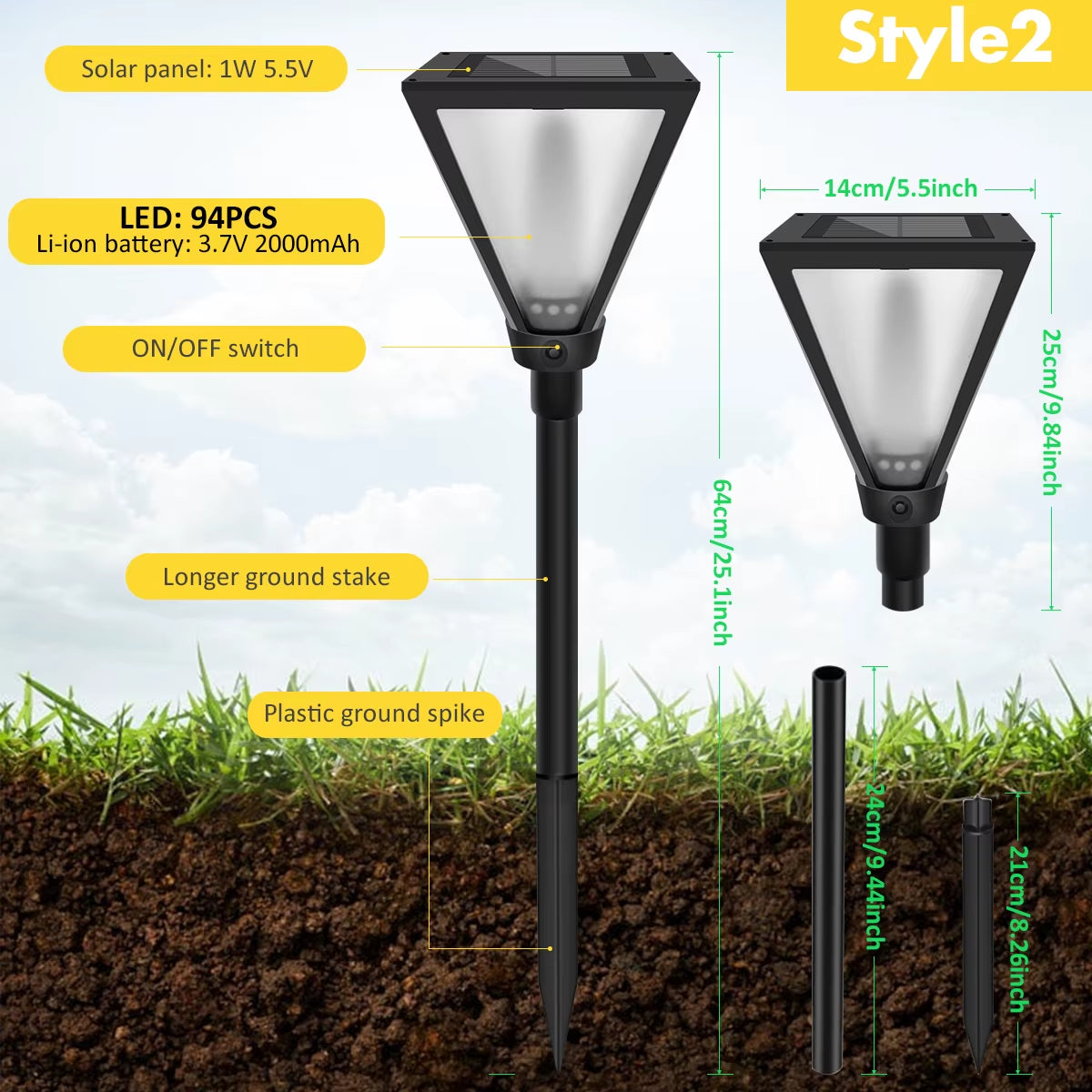 Solar Outdoor Lights Solar Torch Lights with Flickering Flame Waterproof Solar Powered Pathway Lights Landscape Decorative Light