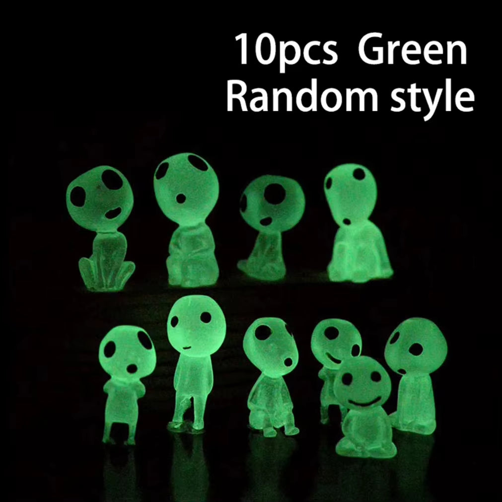 10Pc Miniature Landscape Decoration Glow in the Dark Princess Shaped Home Decoration Garden Decoration Ornament Glow in the Dark