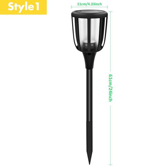 Solar Outdoor Lights Solar Torch Lights with Flickering Flame Waterproof Solar Powered Pathway Lights Landscape Decorative Light