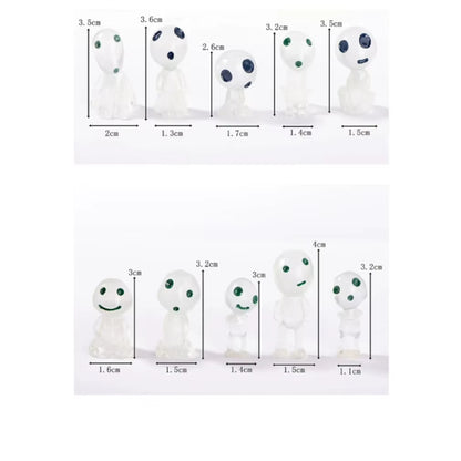 10Pc Miniature Landscape Decoration Glow in the Dark Princess Shaped Home Decoration Garden Decoration Ornament Glow in the Dark