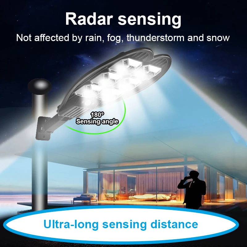 Newest Solar Lights Outdoor Powerful Solar Light of Motion Sensor Solar Lamps Waterproof Solar Garden Light Street Yard Light