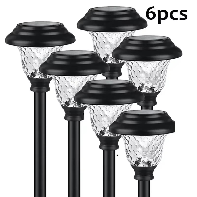 12Pack Solar Light Outdoor Waterproof Auto On/Off Solar outside LED Lights for Yard Garden Path Walkway Driveway and Lawn