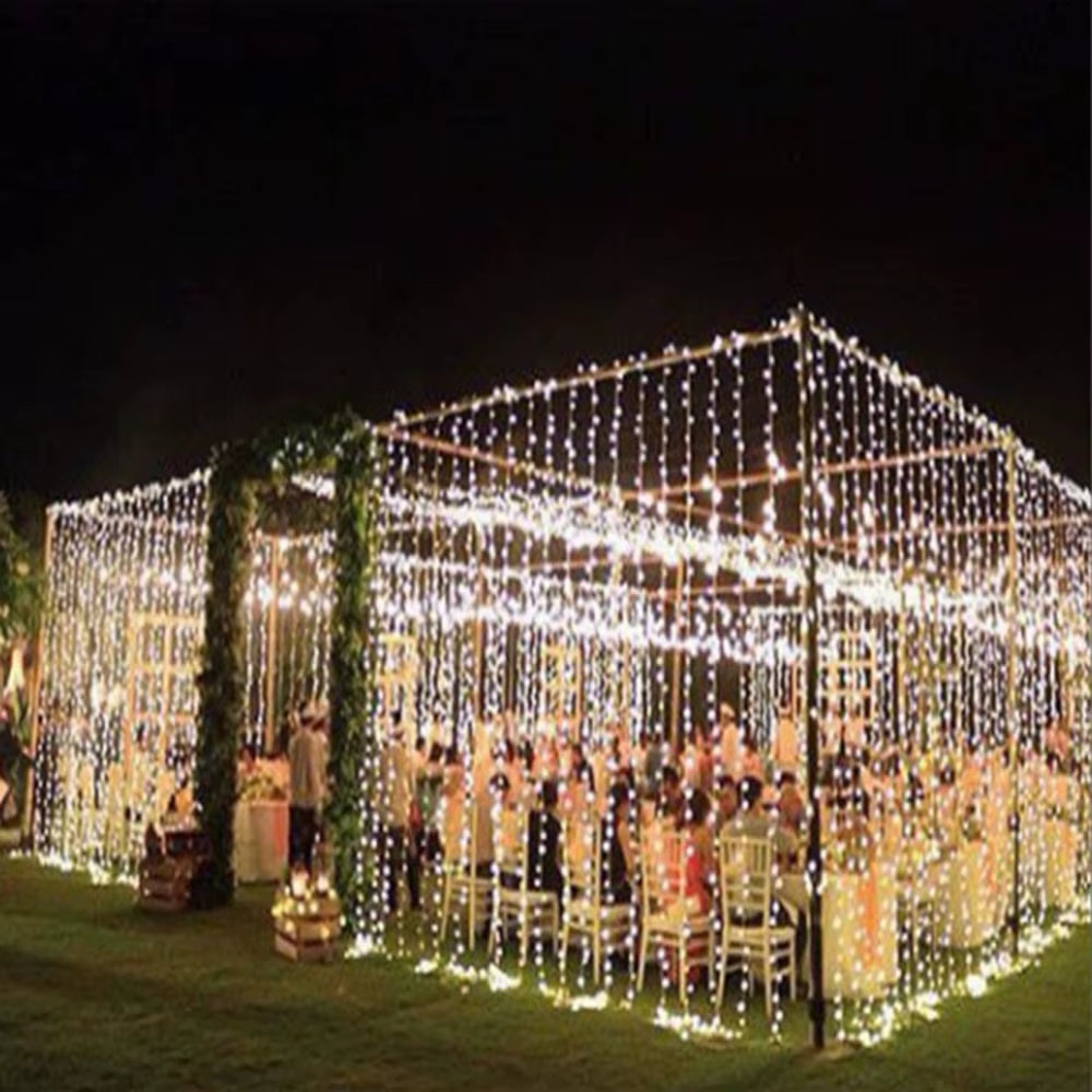 Outdoor Led Curtain Lights String Waterproof Icicle Light Garland on the Window Garden Lamp Fairy Light Christmas New Year Decor