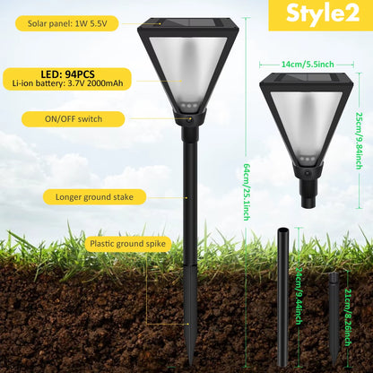 Solar Outdoor Lights Solar Torch Lights with Flickering Flame Waterproof Solar Powered Pathway Lights Landscape Decorative Light