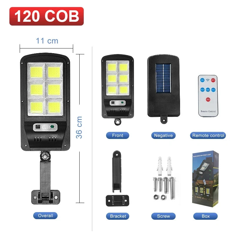 Newest Solar Lights Outdoor Powerful Solar Light of Motion Sensor Solar Lamps Waterproof Solar Garden Light Street Yard Light